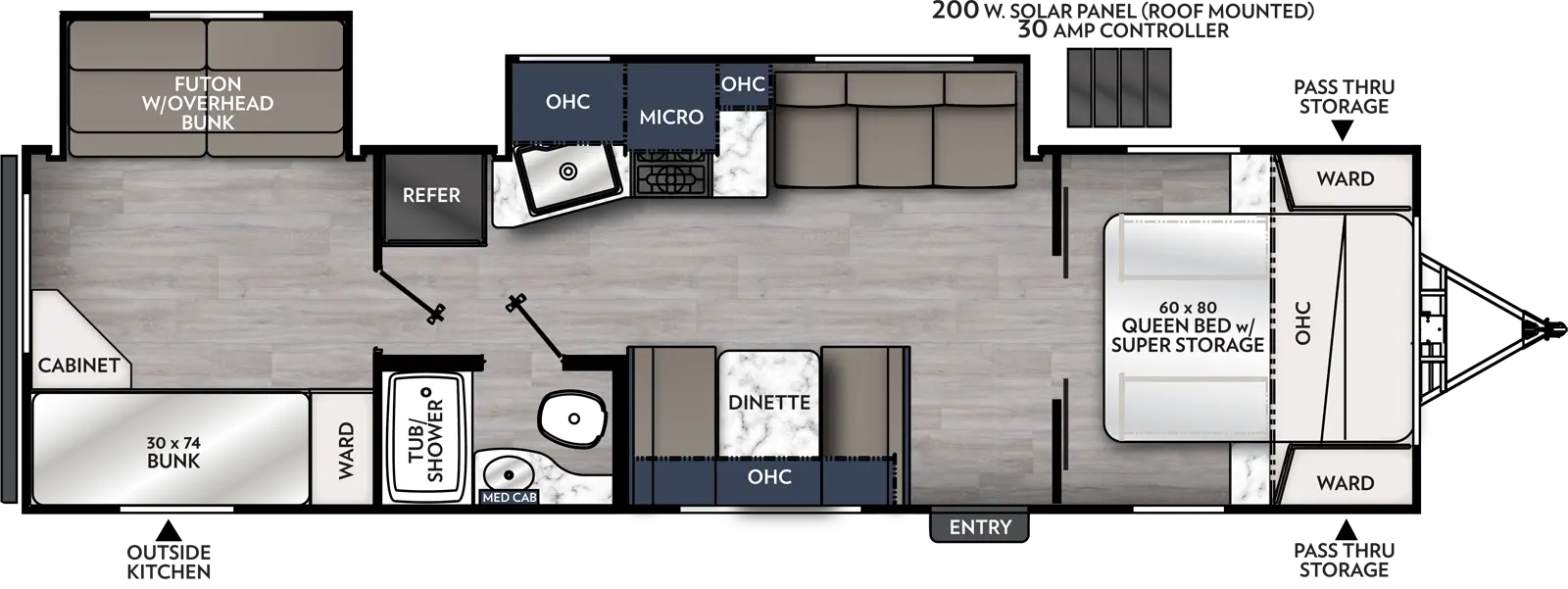 Apex Ultra Lite 300BHS Floorplan